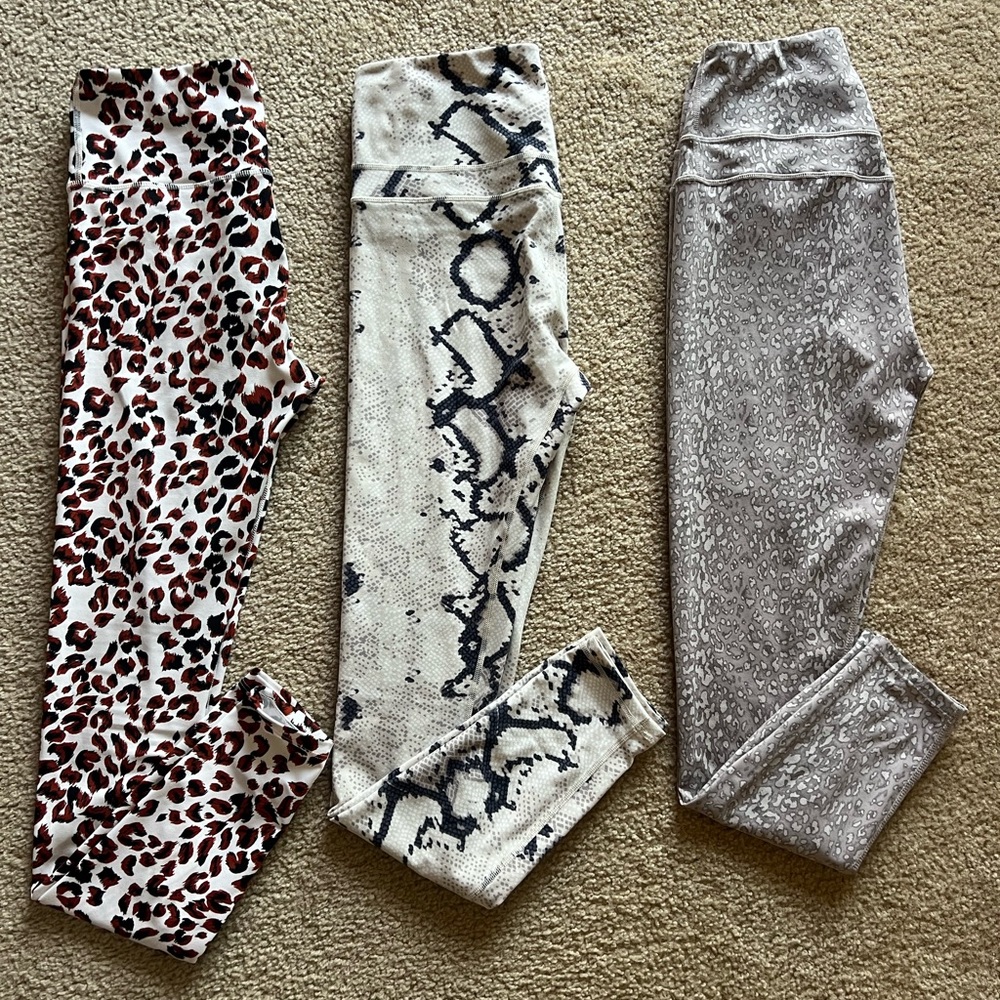 🔥 Three pair Of Varley Luxury Brand Leggings Sz S